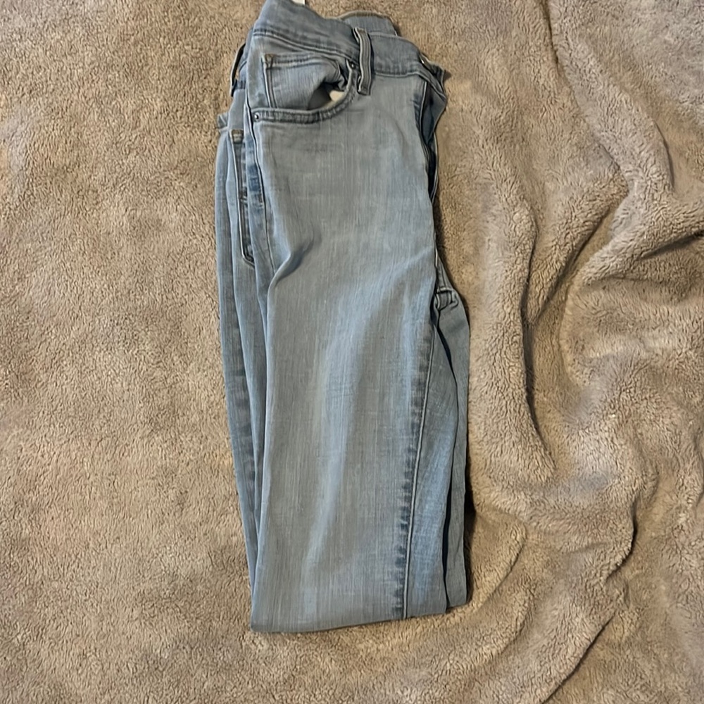 Light blue denim jeans